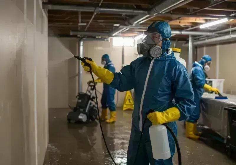 Basement Sanitization and Antimicrobial Treatment process in Lewiston, ID